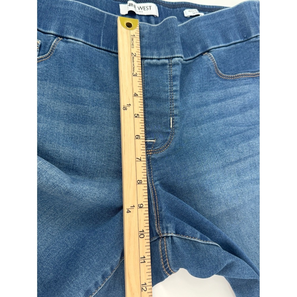 Nine West Heidi Pull-On Skinny Jeans Womens 10 Blue Medium Wash SDNWB1107-FRK - Picture 12 of 13